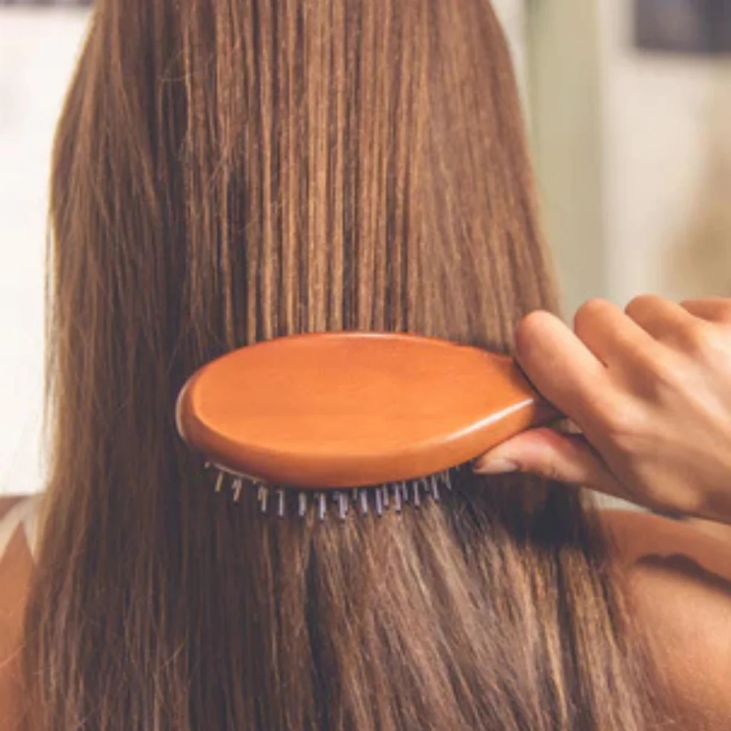 how to brush hair extensions
